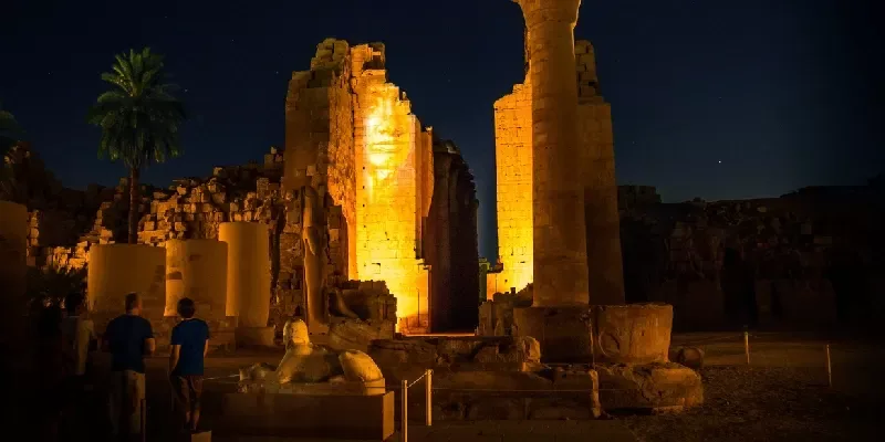 Espectáculo de luz y sonido en el Templo Karnak 